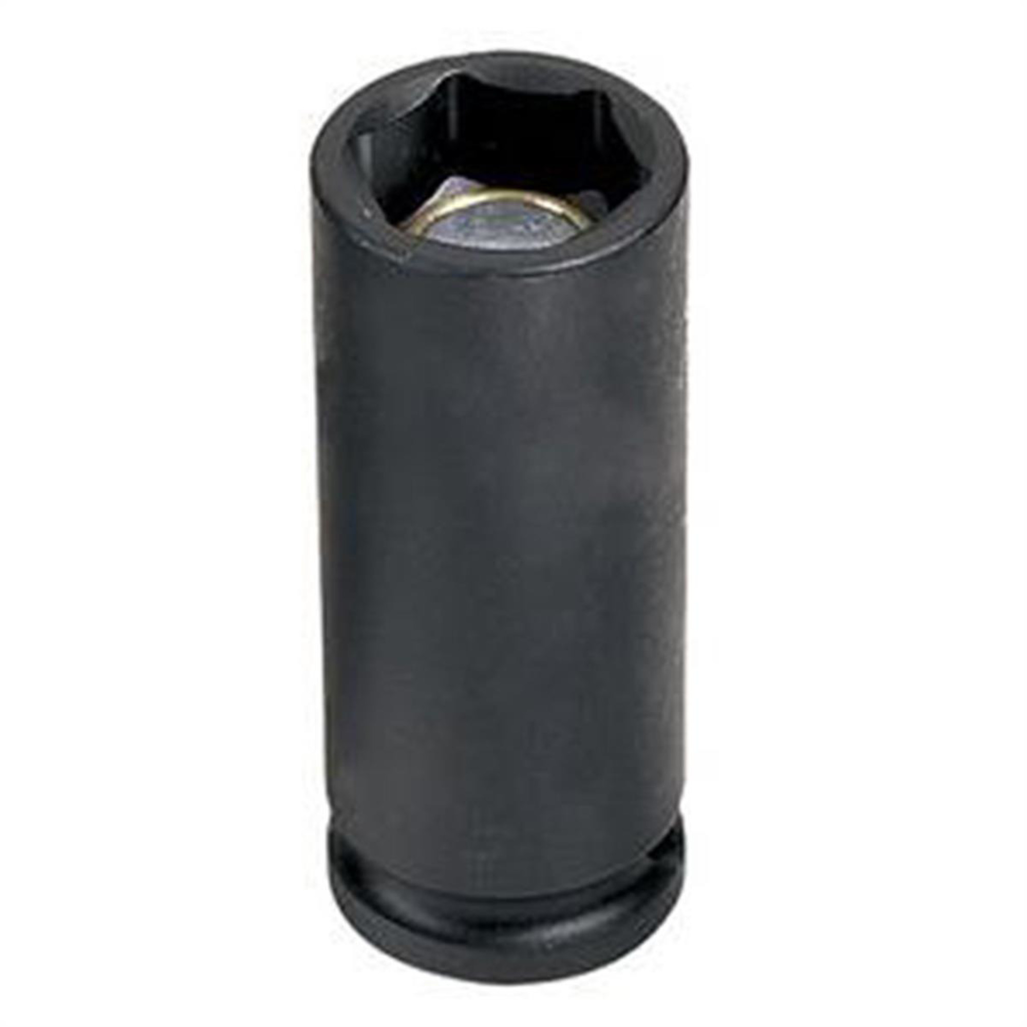 Grey Pneumatic Magnetic Impact Socket — 1/2in. Drive x 3/8in., 6-Point, Deep, Black Oxide, Model# GRE1016DG